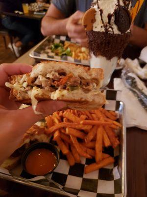 Steak Sandwich with Sweet Potato Fries