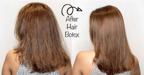 Hair Botox. Removal of hair frizz