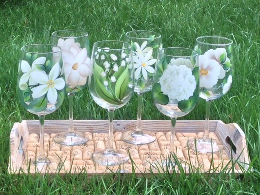 A set of all-white flowers makes a one-of-a-kind wedding gift for the new couple!