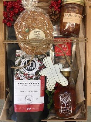 Christmas gift box featuring Maine made products