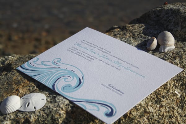 Ocean wave invitation