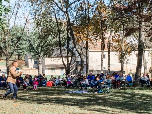 Sunday outdoor service