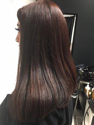 Color and A-line cut