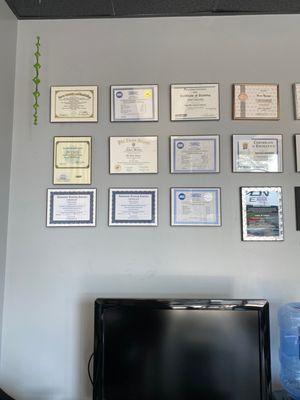 Certifications