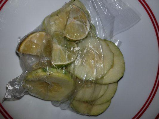 Cucumbers and limes