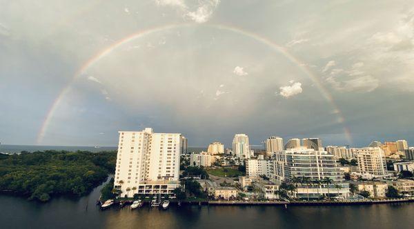 Loving our new condo and once in a life time rainbow gift. Thanks D'Angelo for helping us find this special place to live!