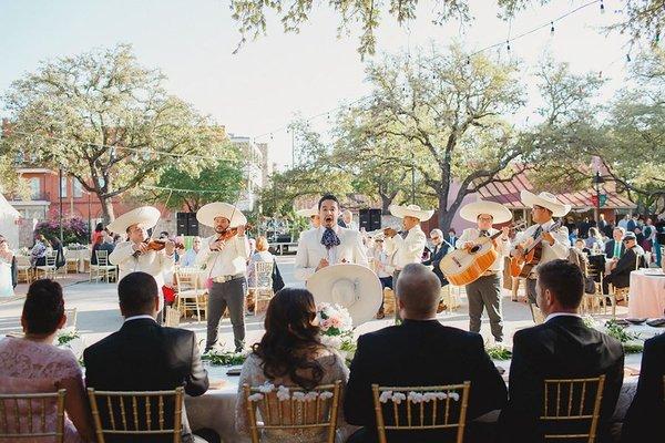 Mariachis at a La Villita Wedding