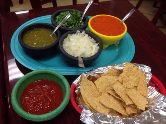 Tortilla chips are torn tostadas from the package la mesera explained.