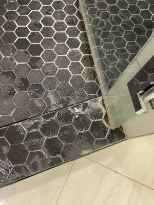 Some how they made the floor of the shower worse after they "cleaned"