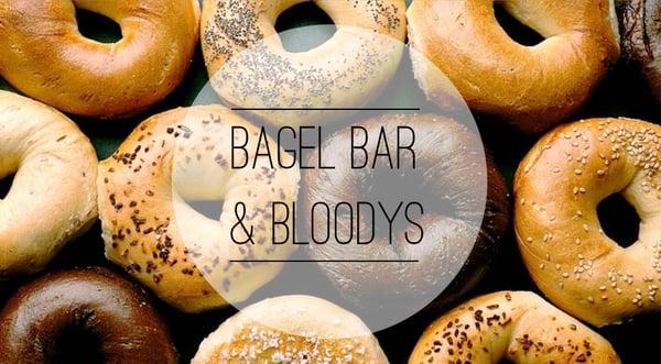 Our Holiday Social complimentary bagel bar is stocked! (Free w/ drink purchase)