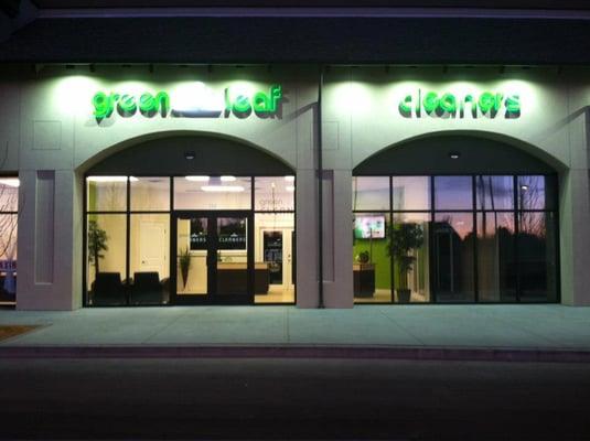 Store frontage during a beautiful Idaho sunset