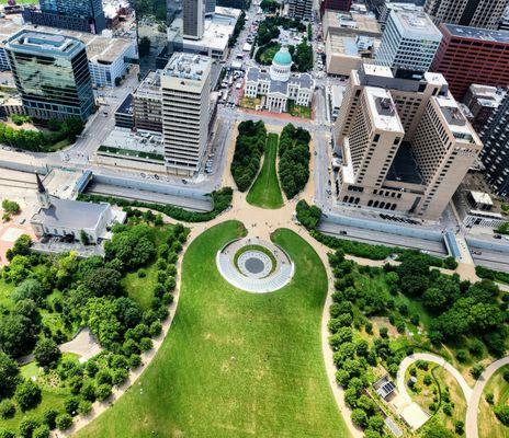 St.  Louis is truly the Gateway state - Stunning view of the city from the Gateway Arch!