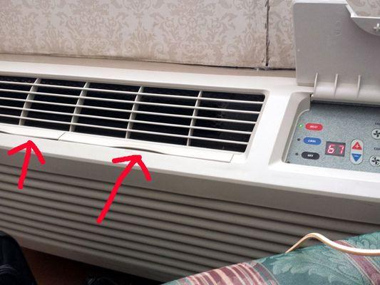 room heater where filthy air vents were discovered