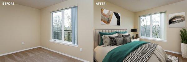 Our professional virtual staging services can make your property shine! We tailor the design to your taste and liking.