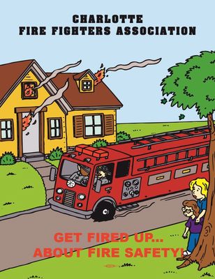 This is the cover of one of our child safety activity books that we deliver to all of the second and third graders in Mecklenburg county