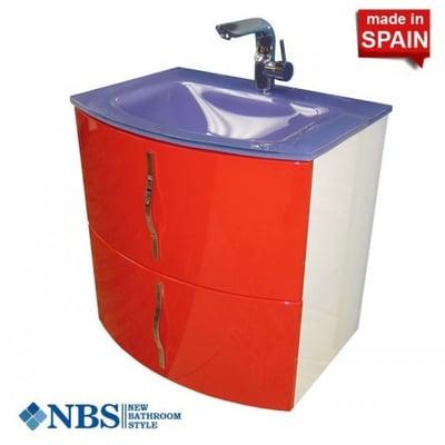 Socimobel 24 Inch Marengo European Bathroom Vanity Red White (Please visit our showroom in Brooklyn, New York to take a look ...