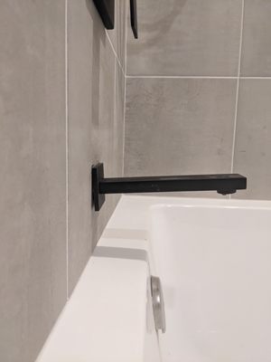 The original tub filler was pretty crooked. Their fix resulted in a leak that flooded my downstairs neighbor.