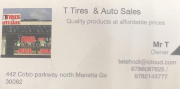 T Tires & Auto Sales