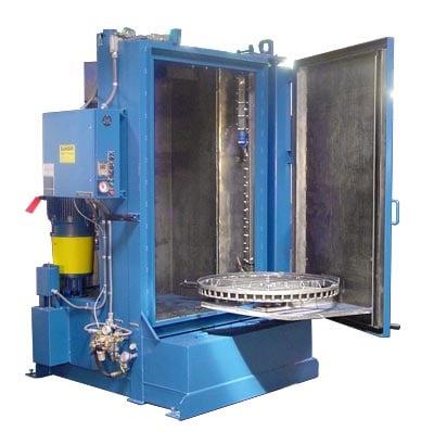 Stingray aqueous parts washer for cleaning rail bearings