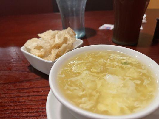 Egg Flower Soup Dinner