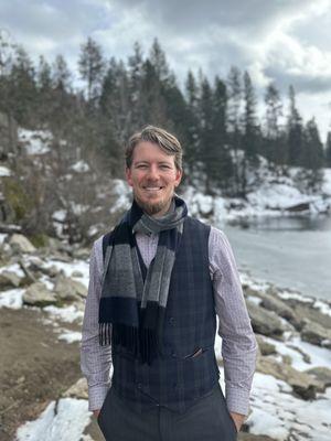 Dr. David Campbell at Coeur d'Alene Lake.