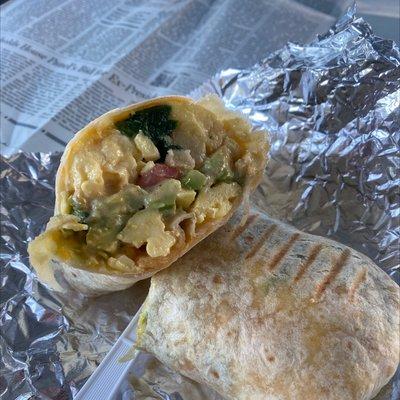 Breakfast burrito (veggie)