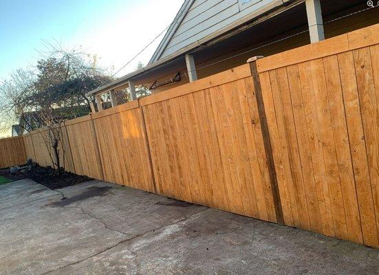 New fence built