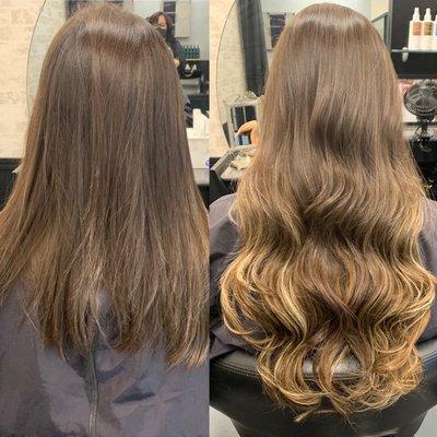 20 inch Halocouture hair extensions to create a fun highlight and add length