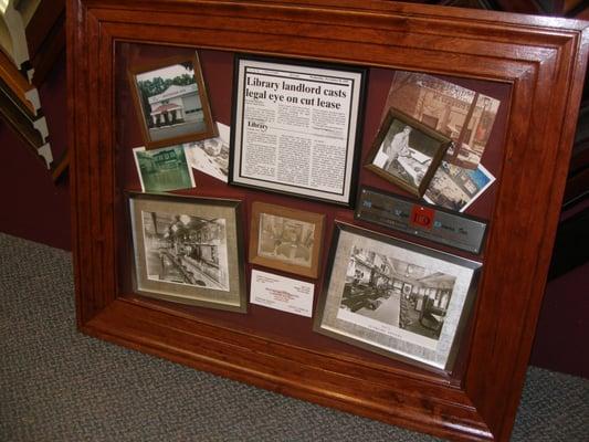 newspaper article and photos depicting history of the company