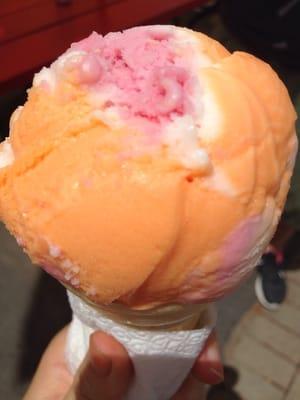 Rainbow sherbet $2.50 a scoop