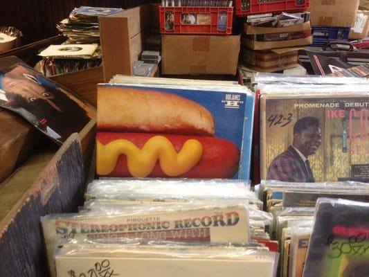 A #record with a #hotdog on it #forthewin!!! Long live #DJsRecordShop! #recordstore #florida #jacksonville