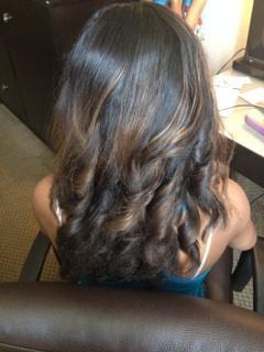 Blow out and curls