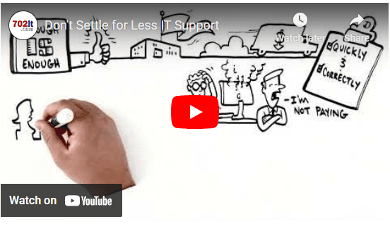 Don't Settle for Less IT Support

Watch the video: https://www.youtube.com/watch?v=HXZ9fhQ38bQ