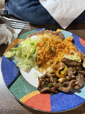 Beef fajitas. And