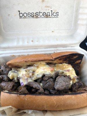 Filet mignon truffle cheese steak..