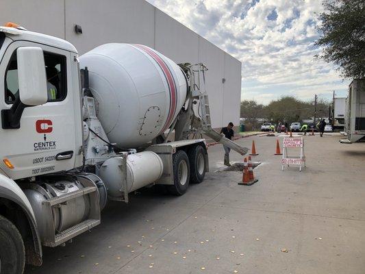 Commercial lot - Concrete repair