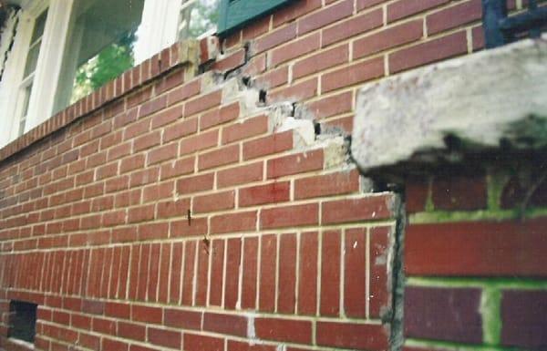 Cracks in bricks are a tell tell sign of foundation problems.