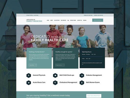 Affiliates of Family Medicine Website Design