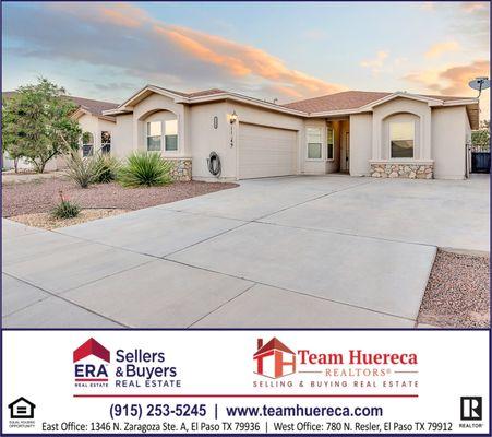 Redstone Cove El Paso TX by Team Huereca Realtors of ERA Sellers and Buyers Real Estate