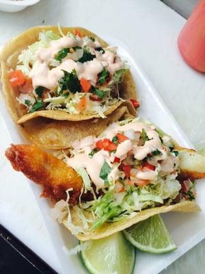 tacos camaron & pescado