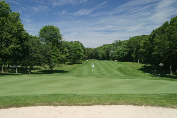 Looking back from the 5th green