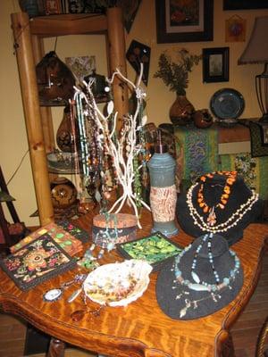 Jewelry and pottery by local Lake Tahoe artists