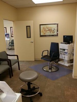 Our cleaning room where we clean ears & clean the hearing aids. We also do repairs of hearing aids in this room as well.