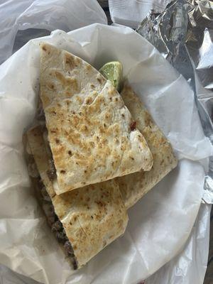 Steak quesadilla... yum