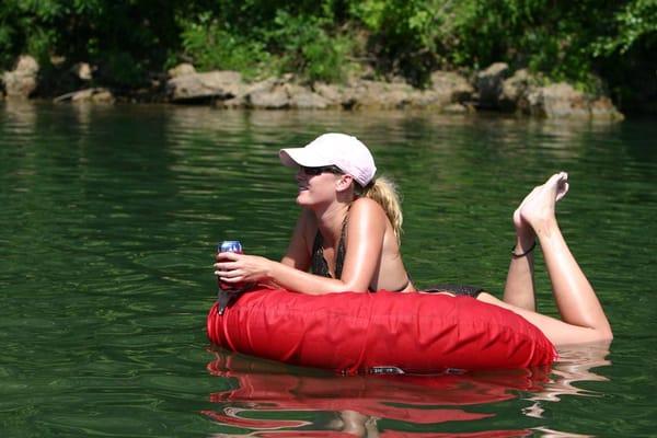 The River Store rents tubes for float trips on the lower Current River in Van Buren, Mo.