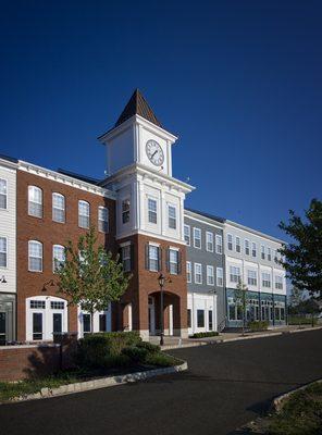 We are located right by this iconic clock tower building