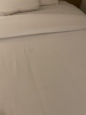 Stains on "cleaned" sheet