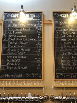 20 ciders and 8 beers on tap