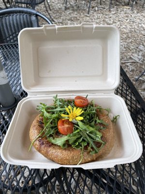 Savory shallot and arugula tart