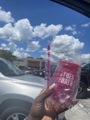 T mobile Tuesdays tumbler cup